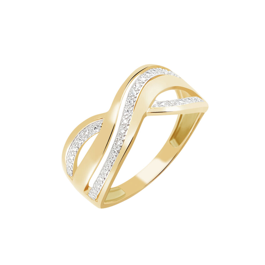 Bague Callistine Or Jaune Diamant - Bagues avec pierre Femme | Histoire d’Or