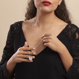 Collier Sautoir Ylla Argent Blanc Oxyde De Zirconium - Colliers fantaisie Femme | Histoire d’Or