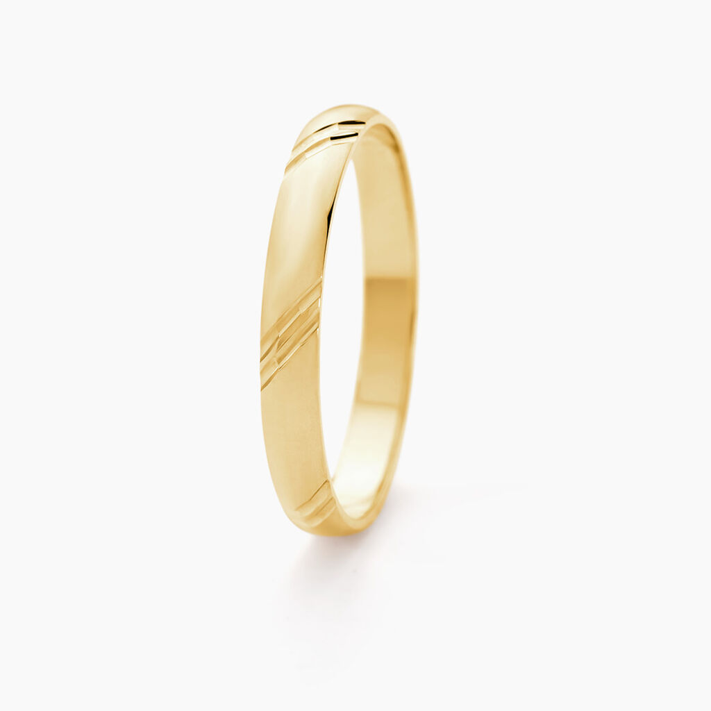 Alliance Massina Demi Jonc Classique Or Jaune - Alliances Famille | Histoire d’Or