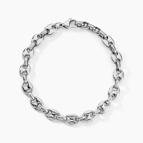 Bracelet Cadia Acier Blanc - Bracelets chaîne Homme | Histoire d’Or