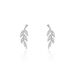 Boucles D'oreilles Puces Alma Argent Blanc Oxyde De Zirconium - Boucles d'oreilles fantaisie Femme | Histoire d’Or