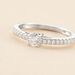 Bague Eliisa Or Blanc Diamant - Bagues solitaires Femme | Histoire d’Or