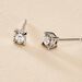 Boucles D'oreilles Puces Diamotion Or Blanc Diamant - Clous d'oreilles Femme | Histoire d’Or