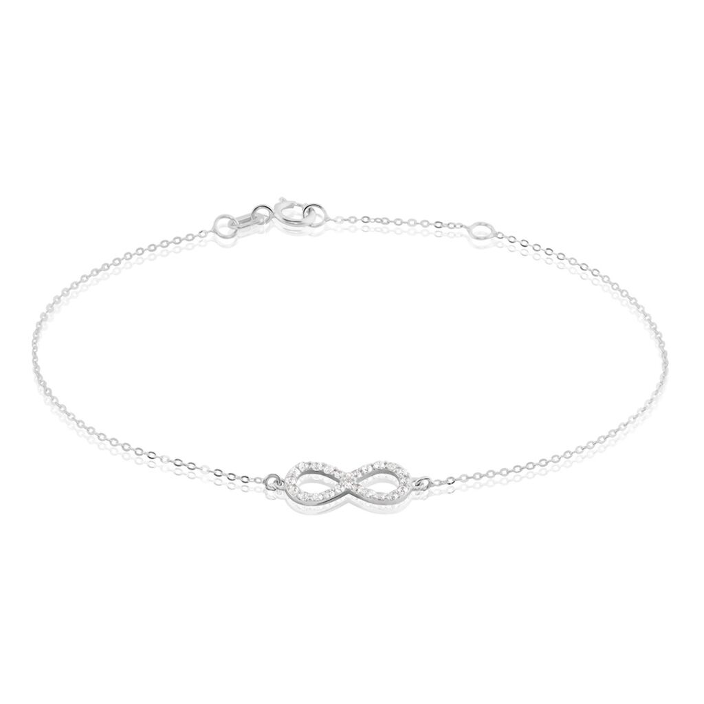 Bracelet Klothilda Or Blanc Oxyde De Zirconium - Bracelets Femme | Histoire d&rsquo;Or