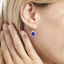 Boucles D'oreilles Argent Zea Lapis Lazulis - Boucles d'oreilles fantaisie Femme | Histoire d’Or