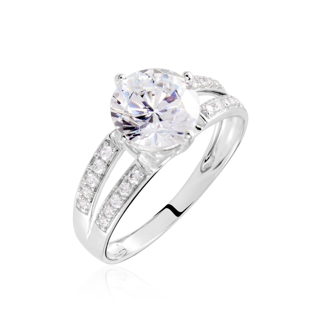 Solitaire Amri Or Blanc Oxyde - Bagues solitaires Femme | Histoire d’Or