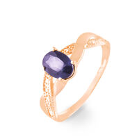 Bague Candice Or Rose Amethyste