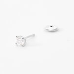 Boucles D'oreilles Puces Aphrodite Or Blanc Diamant - Clous d'oreilles Famille | Histoire d&rsquo;Or