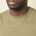 Cha&icirc;ne Vivian Maille Alternee 1/3 Argent Blanc - Chaines Homme | Histoire d&rsquo;Or