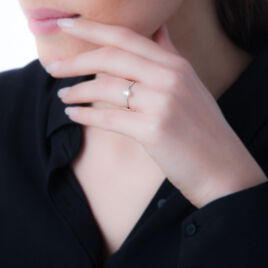 Bague Ornelle Or Blanc Oxyde De Zirconium - Bagues avec pierre Femme | Histoire d’Or