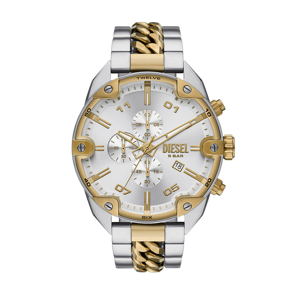 Montre Diesel Spiked Argent&eacute; - Montres Homme | Histoire d&rsquo;Or