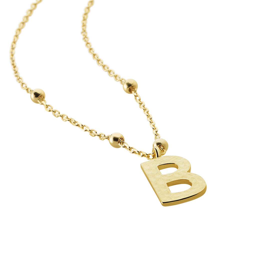 Collier Plaqué Or Jaune Lettra - Colliers fantaisie Femme | Histoire d’Or