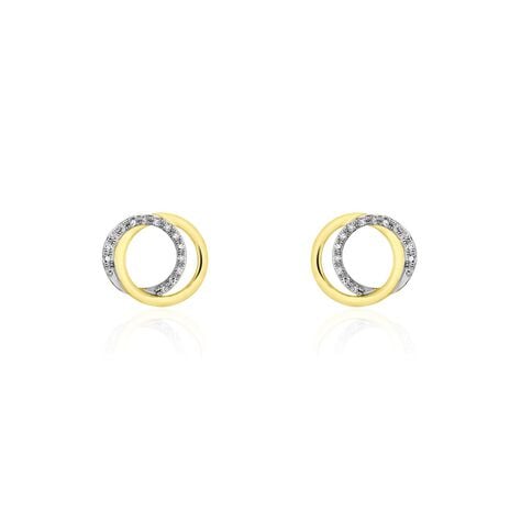 Boucles D'oreilles Or Jaune Tresha Diamants - Clous d'oreilles Femme | Histoire d’Or