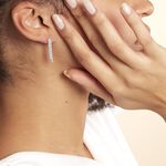 Boucles D'oreilles Pendantes Louann Argent Blanc Oxyde De Zirconium - Boucles d'oreilles fantaisie Femme | Histoire d&rsquo;Or
