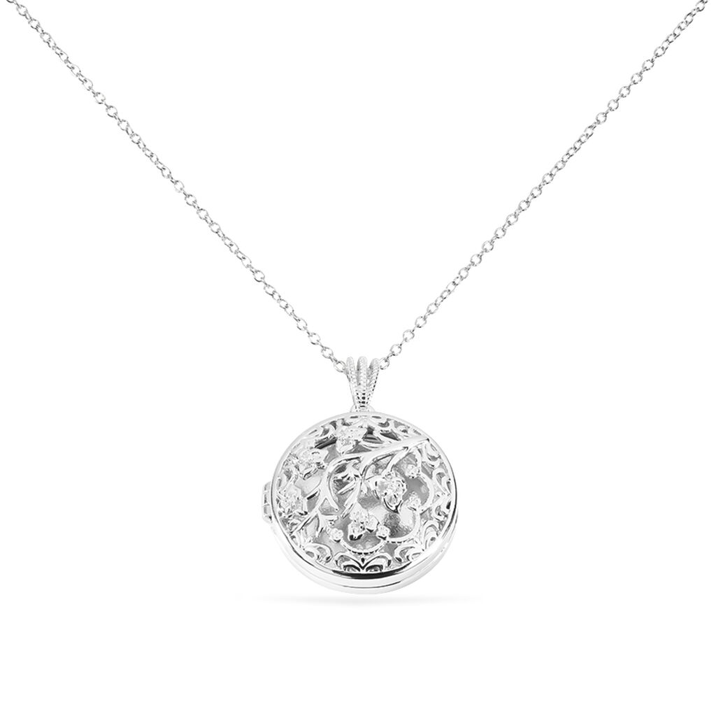 Collier Sautoir Fantine Argent Blanc Oxyde De Zirconium - Sautoirs Femme | Histoire d&rsquo;Or