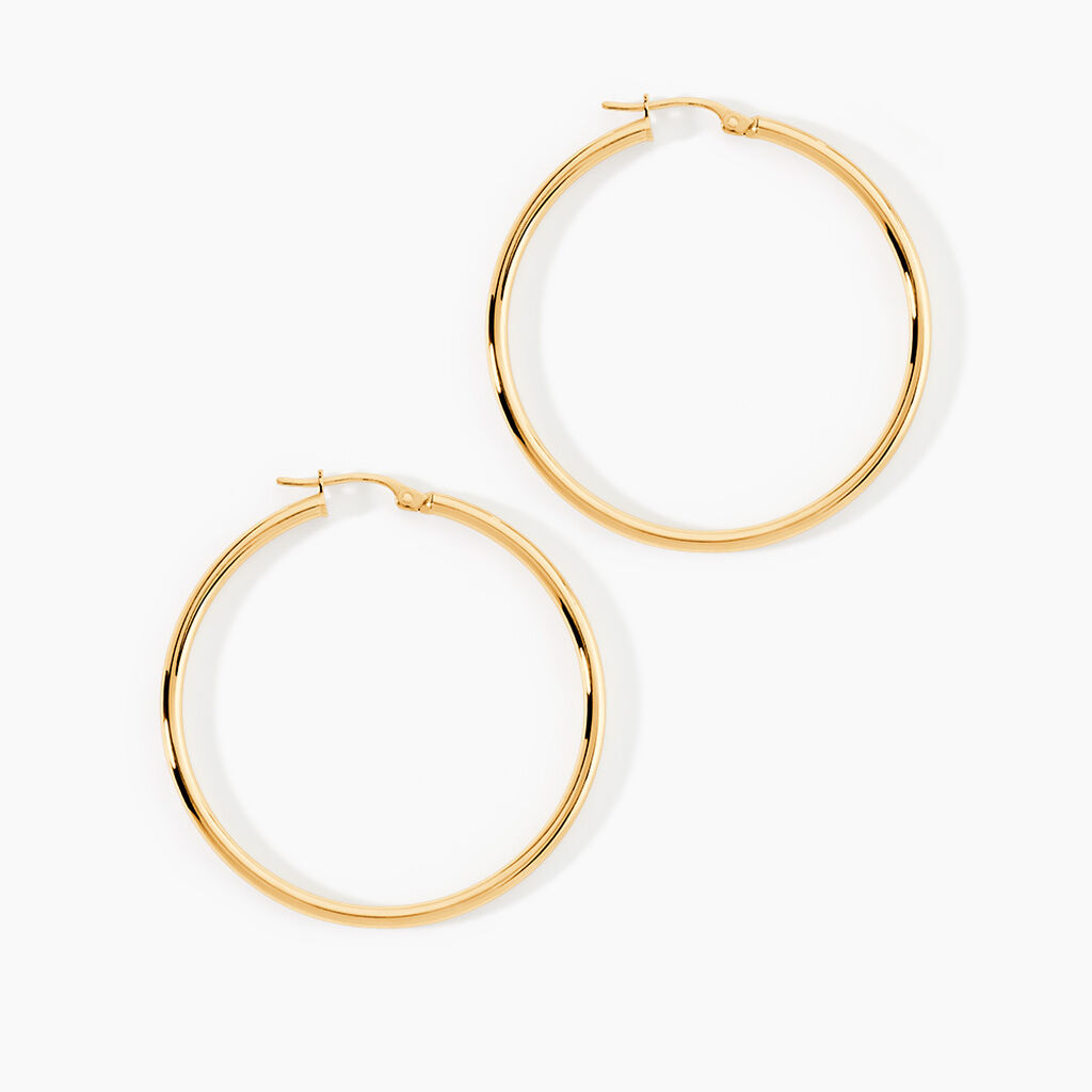 Cr&eacute;oles Verania Or Jaune - Boucles d'oreilles cr&eacute;oles Femme | Histoire d&rsquo;Or