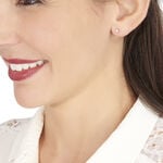 Boucles D'oreilles Puces Victoria Or Blanc Diamant - Clous d'oreilles Femme | Histoire d&rsquo;Or