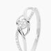 Bague Or Blanc Charlotta Diamant - Bagues avec pierre Femme | Histoire d&rsquo;Or