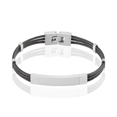 Bracelet Raphael Acier Blanc - Gourmettes Homme | Histoire d’Or