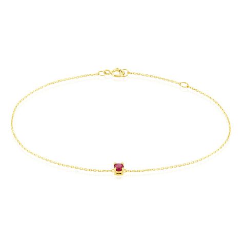 Bracelet Or Jaune Onora Rubis - Bracelets Femme | Histoire d’Or