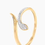 Bague Snake Or Jaune Diamant - Bagues avec pierre Femme | Histoire d&rsquo;Or