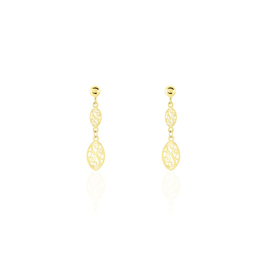 Boucles D'oreilles Pendantes Artemisia Or Jaune - Boucles d'oreilles pendantes Femme | Histoire d’Or