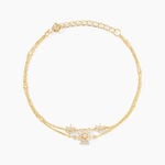 Bracelet Leila Argent Jaune Oxyde De Zirconium - Bracelets Femme | Histoire d&rsquo;Or