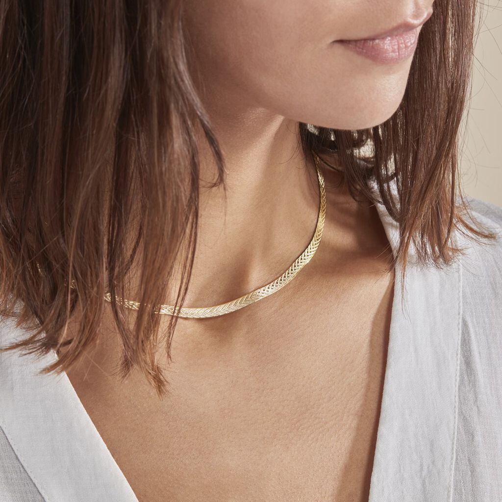Collier Argent Jaune Alay - Chaines Femme | Histoire d’Or