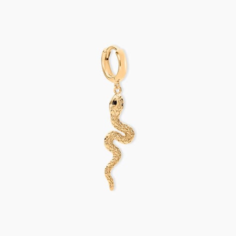 Créole Unitaire Yasha Plaqué Or Jaune Spinelle Synthétique - Boucles d'oreilles créoles Femme | Histoire d’Or