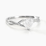 Bague Or Blanc Clothilde Oxyde De Zirconium - Bagues solitaires Femme | Histoire d&rsquo;Or