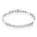Bracelet Identité Argent Blanc Vivian - Gourmettes Homme | Histoire d’Or
