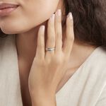 Alliance Fantaisie Diamantee Ruban Plat Or Blanc - Alliances Unisex | Histoire d&rsquo;Or