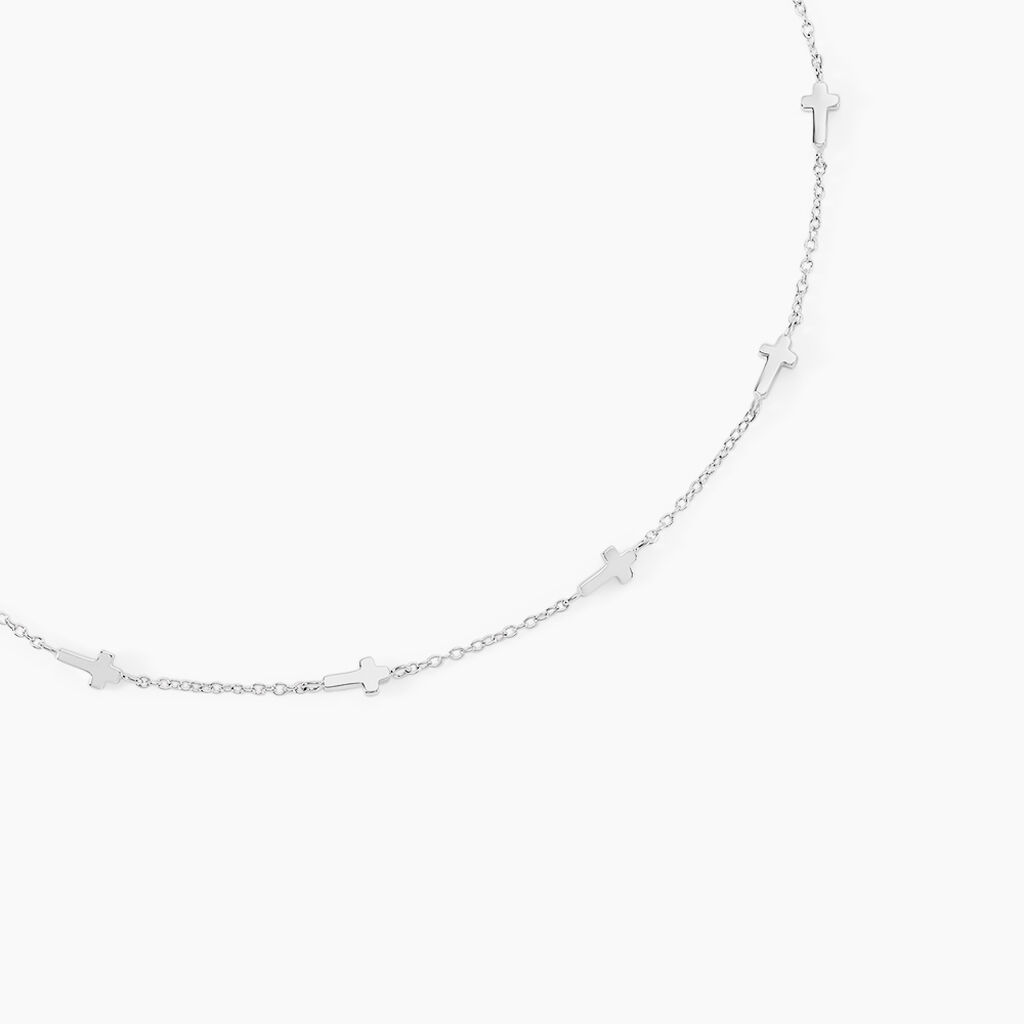 Collier Hope Argent Blanc - F&ecirc;te des m&egrave;res Femme | Histoire d&rsquo;Or