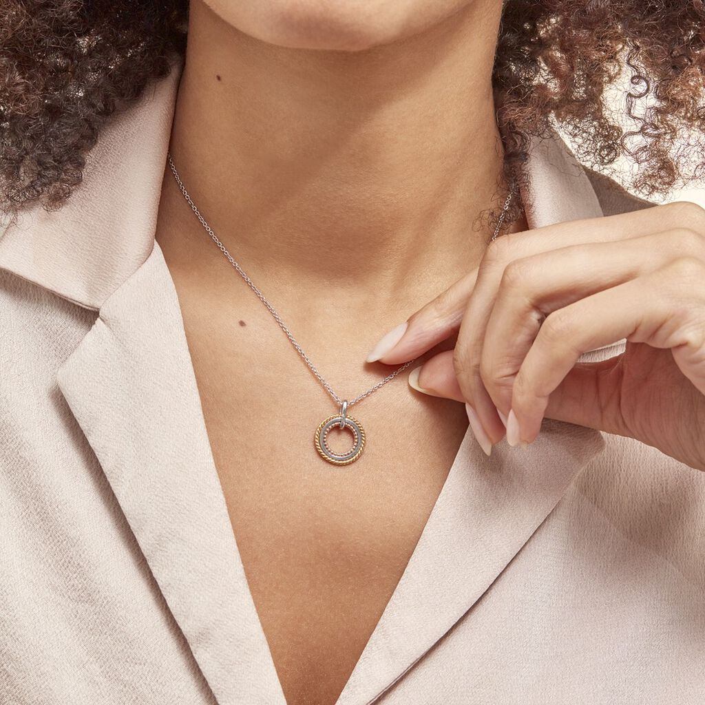 Collier Argent Tricolore Cainnech - Colliers fantaisie Femme | Histoire d’Or