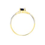 Bague Candice Or Jaune Saphir - Bagues solitaires Femme | Histoire d&rsquo;Or