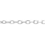 Cha&icirc;ne Igoa Maille For&ccedil;at Diamantee Or Blanc - Chaines Femme | Histoire d&rsquo;Or