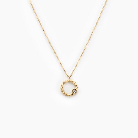Collier Pearly Effect Or Jaune Diamant - Colliers Femme | Histoire d&rsquo;Or