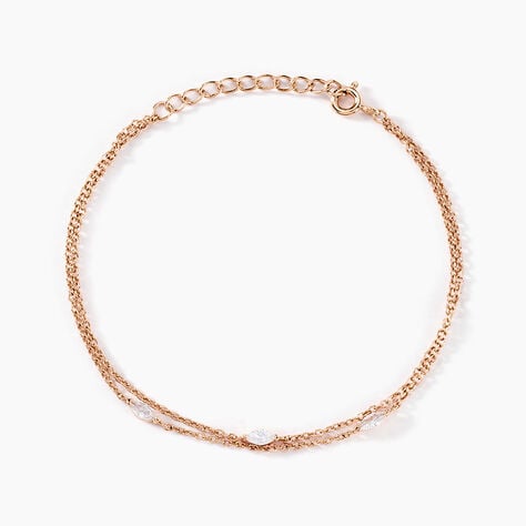 Bracelet Giulette Argent Rose Oxyde De Zirconium - Bracelets Femme | Histoire d&rsquo;Or