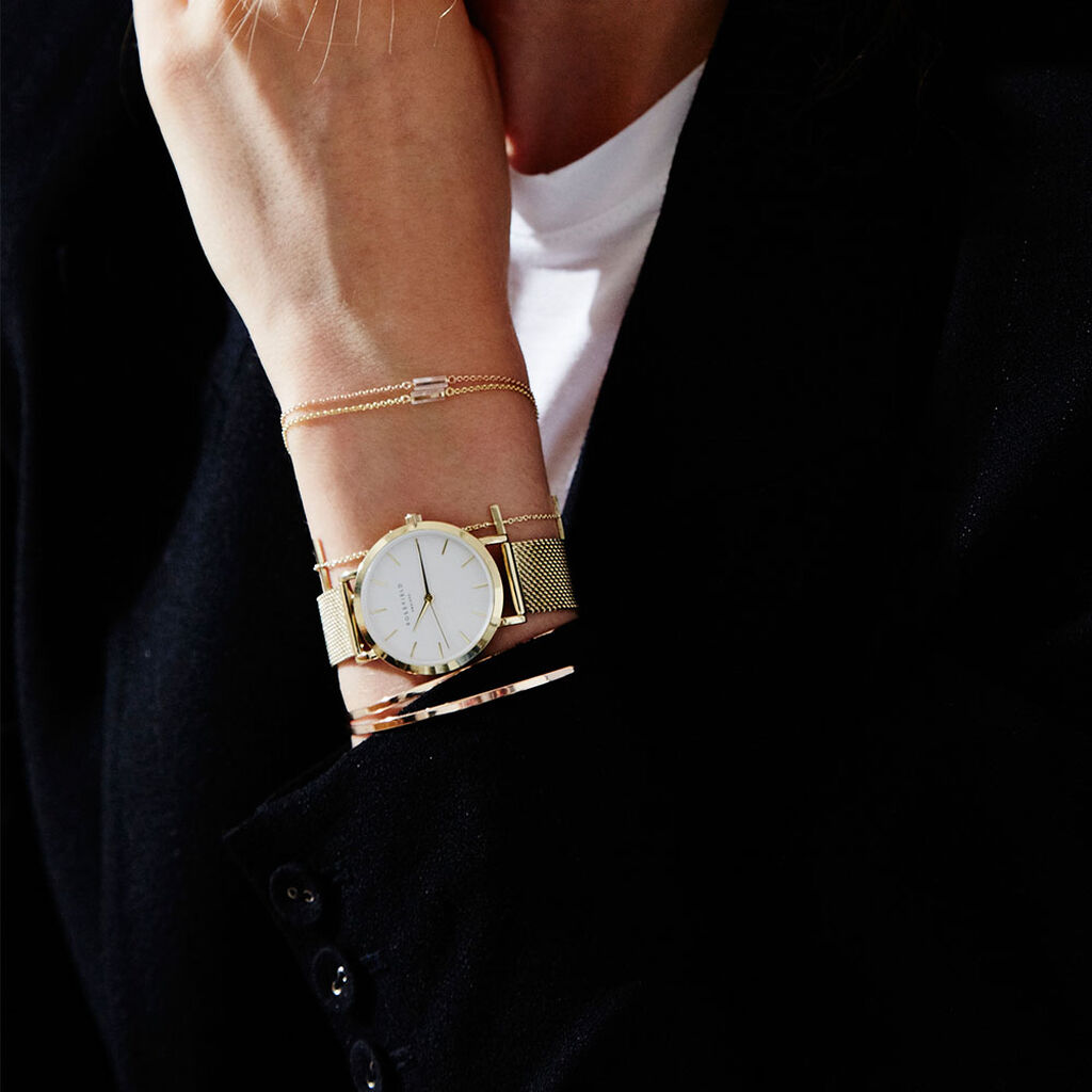 Montre Rosefield The Tribeca Blanc - Montres Femme | Histoire d’Or