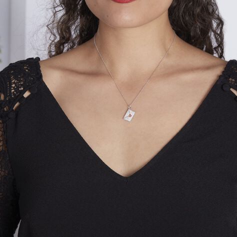 Collier Geoffrey Argent Oxydes De Zirconium - Colliers Coeur Femme | Histoire d’Or