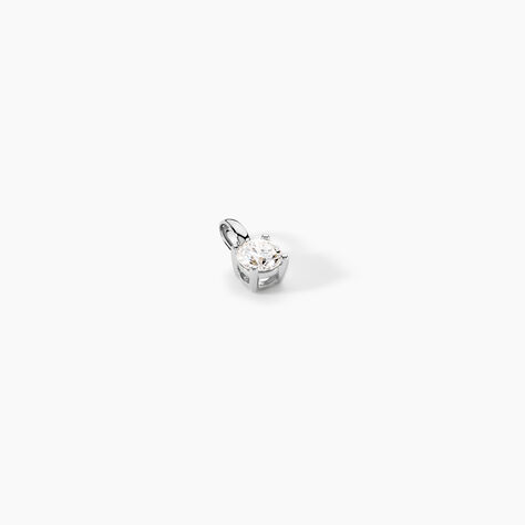 Pendentif Solitaire One Or Blanc Diamant - Pendentifs Femme | Histoire d&rsquo;Or