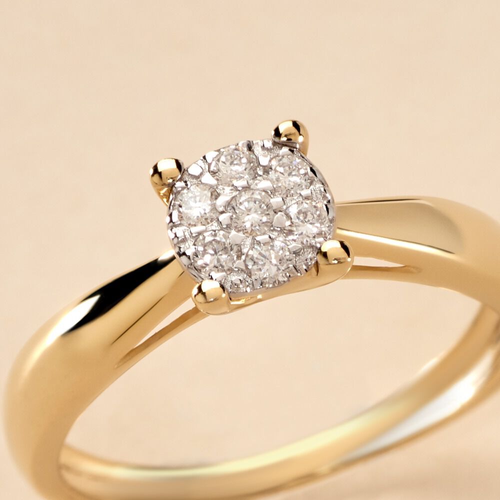 Alliance solitaire or jaune sales
