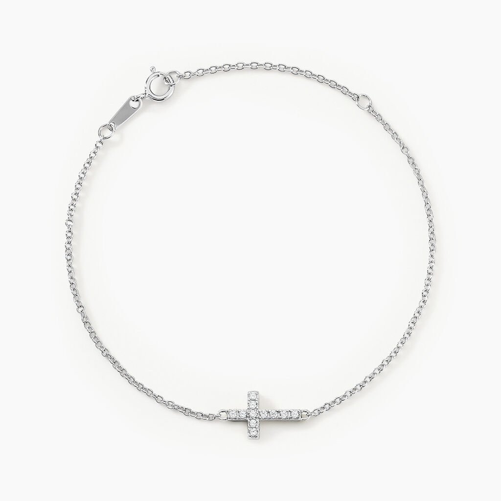 Bracelet Carlie Argent Blanc Oxyde De Zirconium