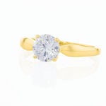 Bague Solitaire Illyana Or Jaune Oxyde De Zirconium - Bagues solitaires Femme | Histoire d&rsquo;Or