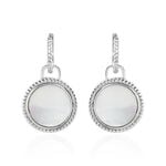 Boucles D'oreilles Pendantes Laetizia Celine Argent Blanc Nacre - Boucles d'oreilles fantaisie Femme | Histoire d&rsquo;Or
