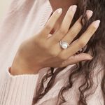 Bague Loris Argent Blanc Perle De Culture Et Oxyde De Zirconium - Bagues solitaires Femme | Histoire d&rsquo;Or