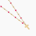 Collier Krystle Argent Dor&eacute; A L'Or 750/1000 - Bijoux sans pierre Femme | Histoire d&rsquo;Or
