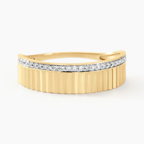 Bague Diamantee Or Jaune Diamant - Bagues avec pierre Femme | Histoire d&rsquo;Or