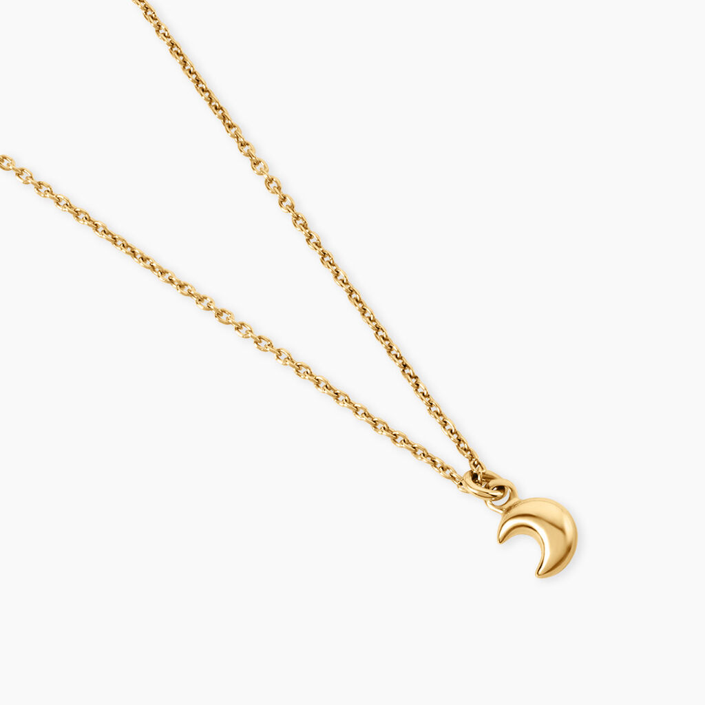 Collier Ma&euml;lia Argent Dor&eacute; A L'Or 750/1000 - Bijoux sans pierre Femme | Histoire d&rsquo;Or