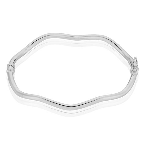 Bracelet Jonc Jennie Ondule Or Blanc - Bracelets joncs Femme | Histoire d’Or